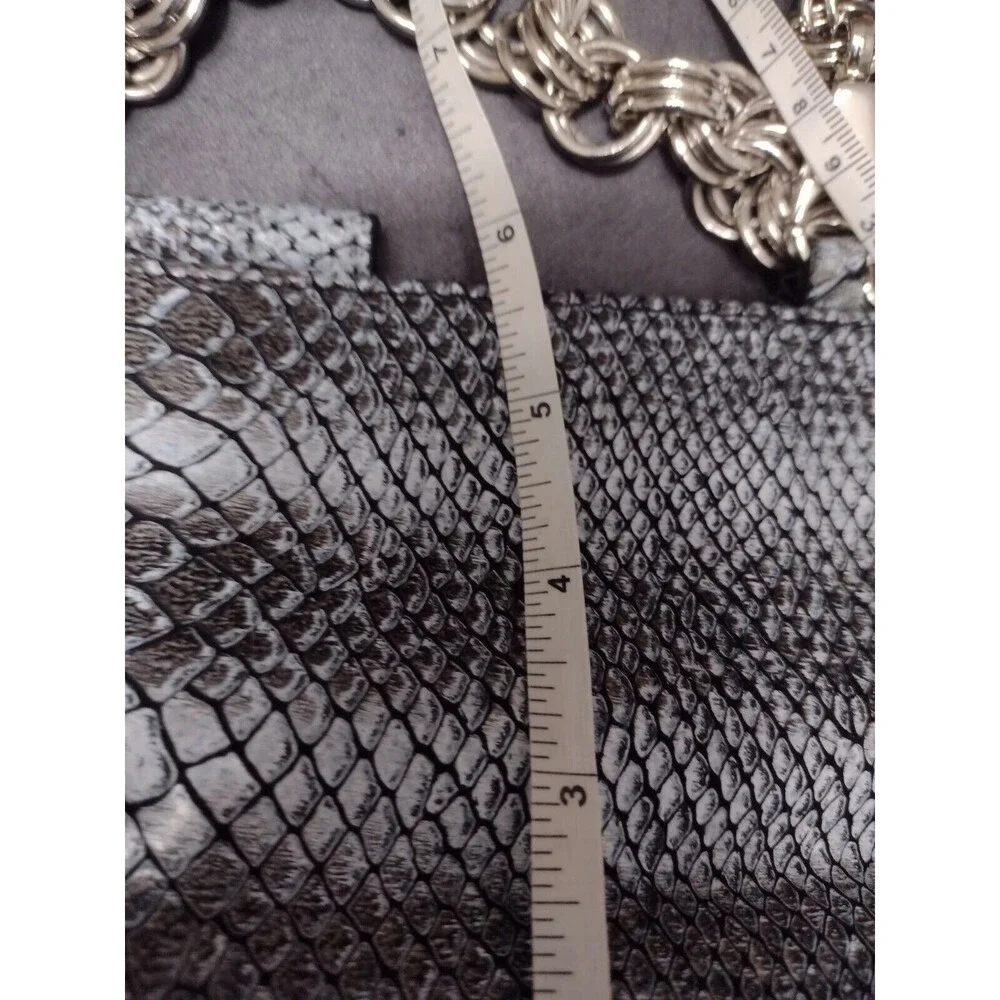 Perlina black, gray and white handbag
